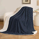 Manta London Doble Cara Franela & Sherpa