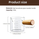 Taza Medidora de Café de Vidrio 75ml
