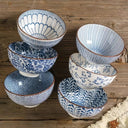 Pack de 4 o 6 Cuencos Japón en Cerámica 11cm x 6cm