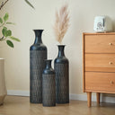 Set de 3 Jarrones Decorativos de Metal