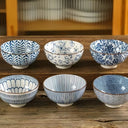 Pack de 4 o 6 Cuencos Japón en Cerámica 11cm x 6cm