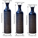 Set de 3 Jarrones Decorativos de Metal